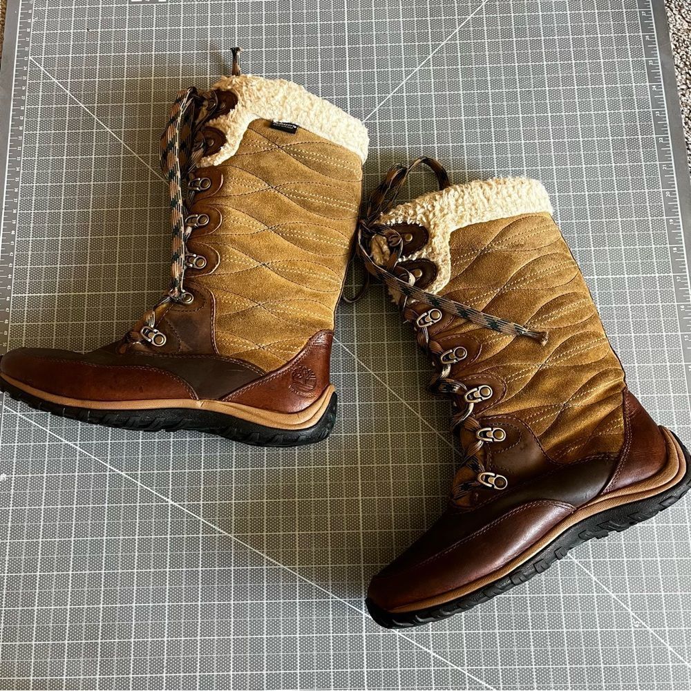 Timberland Earthkeepers Tall Lace-up Boots Fleece lined